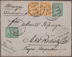 Delcampe - Egypt: 1900's-1980's (c.): About 300 Covers And Postcards With Attractive Franki - 1915-1921 Protettorato Britannico