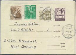Delcampe - Egypt - Postal Stationery: 1890/1990 (ca.), Assortment Of 100 Unused And Used St - Altri & Non Classificati