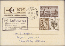 Delcampe - Egypt - Postal Stationery: 1945/1990 (ca.), Balance Of Apprx. 220 Used And Unuse - Altri & Non Classificati