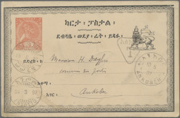 Delcampe - Ethiopia - Postal Stationery: 1896-1905 Collection Of 19 Postal Stationery Cards - Etiopia