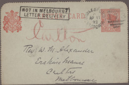 Delcampe - Victoria - Postal Stationery: 1875/1910 Ca., Comprehensive Collection With Ca.28 - Altri & Non Classificati