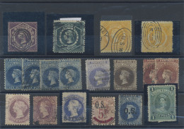 Delcampe - Australia: 1858/1870 (ca), QV Small Lot With 18 Values, Mostly Fine Used But E.g - Collezioni