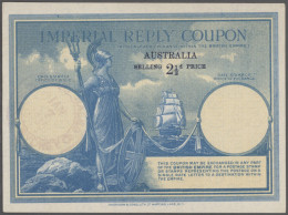 Delcampe - Australia - Postal Stationery: 1937/2021, Collection Of 84 International Reply C - Interi Postali