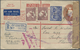 Delcampe - Australia - Postal Stationery: 1937/59, Registration Envelopes KGVI (7) And QEII - Interi Postali