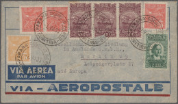 Delcampe - Brazil: 1890/1970 (ca.), Assortment Of Apprx. 160 Covers/cards/stationeries, Nic - Storia Postale