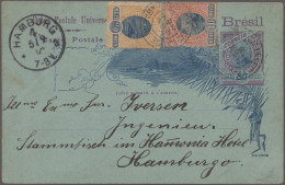 Delcampe - Brazil - Postal Stationery: 1897/1916, Lot Of 24 Commercially Used Postal Cards - Interi Postali