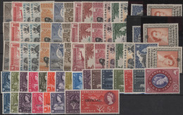 Delcampe - British East Africa+Uganda: 1954/1960: 3 Sets Of The 1954 5c - 1 £ 14 Values Set - Protettorati De Africa Orientale E Uganda