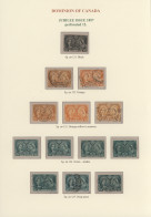 Delcampe - Canada: 1897, Jubilee Issue, Used And Mint Collection Of 41 Stamps, Comprising A - Collezioni