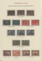 Delcampe - Canada: 1898/1947, Comprehensive Used And Unused Collection On 42 Written-up Alb - Collezioni