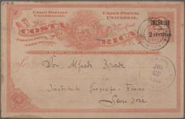 Delcampe - Costa Rica - Postal Stationry: 1903/1916, Assortment Of Twelve Used Postal Cards - Costa Rica