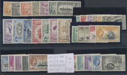 Delcampe - Falkland Islands: 1940/1956 (ca), KGVI, QEII, Three Mnh Sets - Falkland