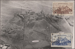 Delcampe - Fezzan: 1946/1949, 3 Verschiedene Maximumkarten Und 4 Verschiedene Probedruck-Bl - Storia Postale