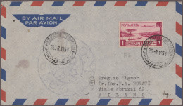 Delcampe - Italian Somaliland: 1950/1951, 3 Flugpostbriefe, 1 GA-Aerogramm Und 1 GA-Karte, - Somalia