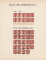 Delcampe - Libya: 1951. Provisional, Cyrenaica Surcharged "LIBIA" And New Value, Study On T - Libia