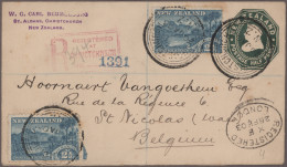 Delcampe - New Zealand - Postal Stationery: 1890 From Ca., Interesting Collection With Ca.2 - Interi Postali