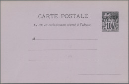 Delcampe - Obock: 1892/1894, STATIONERIES, Balance Of Apprx. 136 Unused Stationeries With P - Altri & Non Classificati