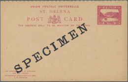 Delcampe - St. Helena: 1896, Stationeries, Lot Of 23 Unused Postal Cards With H&G PC1 (16), - Isola Di Sant'Elena