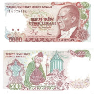 Turkey 5000 Lire 1984 UNC P197(2) - Turchia
