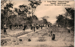 CPA Carte Postale Congo Belge Elisabethville La Pose Du Rail    VM94933ok - Lubumbashi