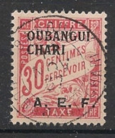 OUBANGUI - 1928 - Taxe TT N°YT. 5 - Type Duval 30c Rouge - Oblitéré / Used - Usados