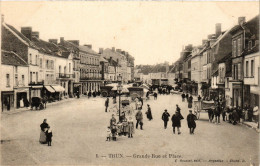 Delcampe - CPA Trun - Grande Rue Et Place (259195) - Trun