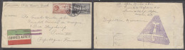 Mexico - XX. 1929 (12 Dec). DF - France. Air Fkd Env Via NY. Reverse Semana Aerea Cachet. - Mexique