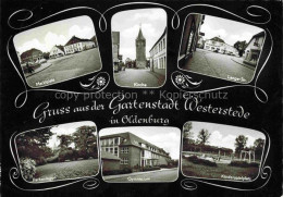 Westerstede Ammerland Niedersachsen Teilansichten Gartenstadt Marktplatz Kirche - Westerstede