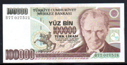 353-Turquie 100 000 Lira 1991 B77 Neuf/unc RARE - Turchia