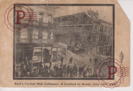 CANADA. REID'S CRYSTAL HALL COLLAPSES, 8 CRUSHED TO DEAHT. 1907. DUNDAS STREET. LONDON. ONT DAMAGE. ETAT. DAÑADA - London