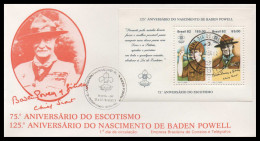 Delcampe - Brazil 1982 FDC // Baden Powell, Boy Scout - FDC