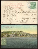 K.u.K. HADITENGERÉSZET 1912. Görög Képeslap S.M.SCHIFF Kaiserin U, Königin Maria Theresia Bélyegzéssel Polába Küldve - Covers & Documents