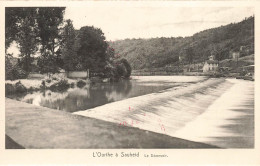 BELGIQUE - Ourthe à Sauheid - Le Déversoir - Rivière - Ville - Forêt - Publicité - Carte Postale Ancienne - Chaudfontaine