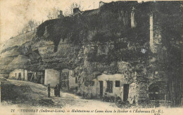 Delcampe - A5024 France Vouvray (Indre-et-Loire) Habitations Et Caves Dans Le Rocher A L'Echeneau - Vouvray