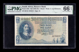 Sudáfrica South Africa 2 Rand Bartholomeus Vermuyden ND (1962-1965) Pick 105b PMG 66 EPQ Sc Unc - South Africa