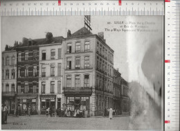 REPRODUCTION PLASTIFIER VOIR FORMAT FRANCE NORD LILLE PLACE 4 CHEMINS RUE DE WAZEMMES - Europe