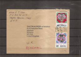 Taiwan-Formose ( Lettre Par Avion De 1993 De Taipei Vers La Grande-Bretagne à Voir ) - Covers & Documents