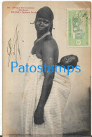 Delcampe - 245333 AFRICA DAKAR SENEGAL COSTUMES WOMAN AND BABY FOULAN SPOTTED CIRCULATED TO FRANCE POSTAL POSTCARD - Non Classés