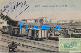 Delcampe - 245336 AFRICA DAKAR SENEGAL THE NAVY BARRACKS AND DEPOT TRAIN CIRCULATED TO FRANCE POSTAL POSTCARD - Non Classés