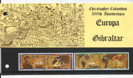 Delcampe - Gibraltar 1992 EUROPA The 500th Anniversary Discovery Of America  Presentation Pack MNH - Gibraltar