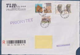 * Enveloppe Pologne 5 Timbres Sur Devant D'enveloppe 30.08.07 Pour La France En Recommandé - Lettres & Documents