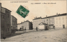 Delcampe - CPA AMBERT Place De La Bascule (1254841) - Ambert