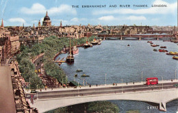 THE ENBANKMENT AND RIVER THAMES - LONDON - F.P. - River Thames