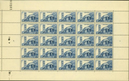 Andorre 1944 (Andorre Française) - Timbres Neufs. Yvert Nr.: 101. Feuille De 25. RARISSIME COIN DATÉ.... (EB) AR-08728 - Ungebraucht