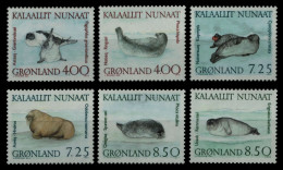 Delcampe - Grönland 1991 - Mi-Nr. 211-216 ** - MNH - Robben / Seals - Ungebraucht