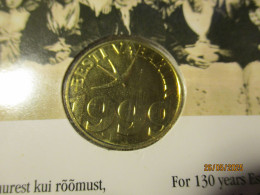 ESTONIA 1999 TALLINN SONG FESTIVAL 1 KROON COIN WITH BIRD SWALLOW , 17-25 - Estonia