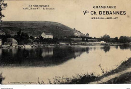 Delcampe - 51 - MAREUIL -sur- AY - La Bouteille - Pub Champagne Vve Ch Debannes - - Mareuil-sur-Ay
