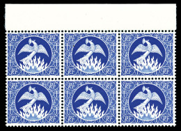 Delcampe - ** N°701N, Non émis, Phénix En Bloc De 6 Bdf. TB (certificat)  Qualité: **  Cote: 1200 Euros - Nuovi