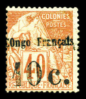 * N°6, 10c Sur 40c Rouge-orange, R.R.R, SUPERBE (signé CalvesMargues/certificats)  Qualité: *  Cote: 3700 Euros - Ungebraucht