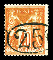 Delcampe - * N°27, Sage, 25c Sur 40c Rouge-orange, Très Jolie Pièce, RARE (signé Calves/Brun/certificat)  Qualité: *  Cote: 2325 Eu - Nuovi