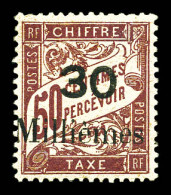 Delcampe - * N°4, 30m Sur 50c Lilas, Très Bon Centrage, Fraîcheur Postale. SUPERBE. R.R. (signé/certificat)  Qualité: *  Cote: 4200 - Ungebraucht